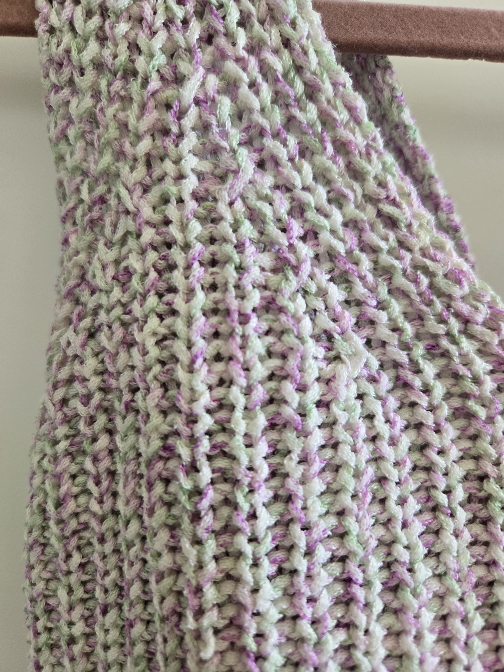 Let's Get Away Purple Multi Knit Twist Back Tank Top - Picture 5 of 8